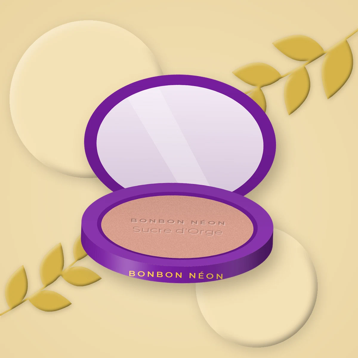 Blush Sucre d'Orge au kaolin – Bonbon Néon, photo d'ambiance