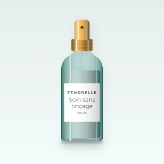 Soin sans rinçage anti-frisottis aux protéines de blé – Tendrelle, flacon spray 100 ml