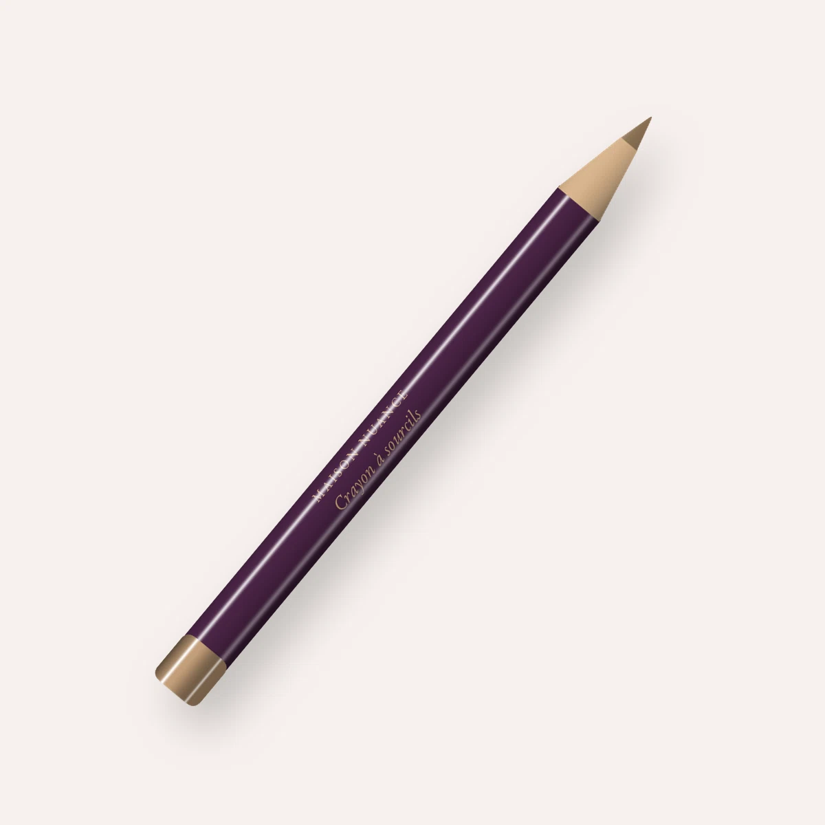 Crayon à sourcils structurant au squalane – Maison Nuance, 0,1 g, teinte 03 Blond foncé