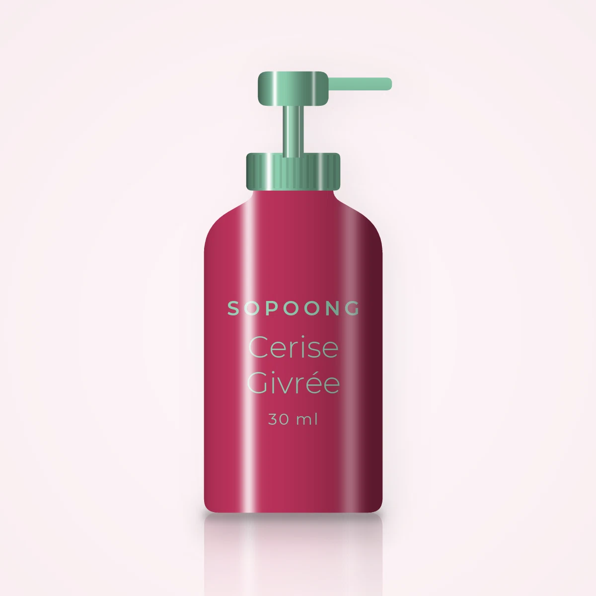 Soin anti-âge Cerise Givrée au complexe peptidique – Sopoong, flacon-pompe 30 ml