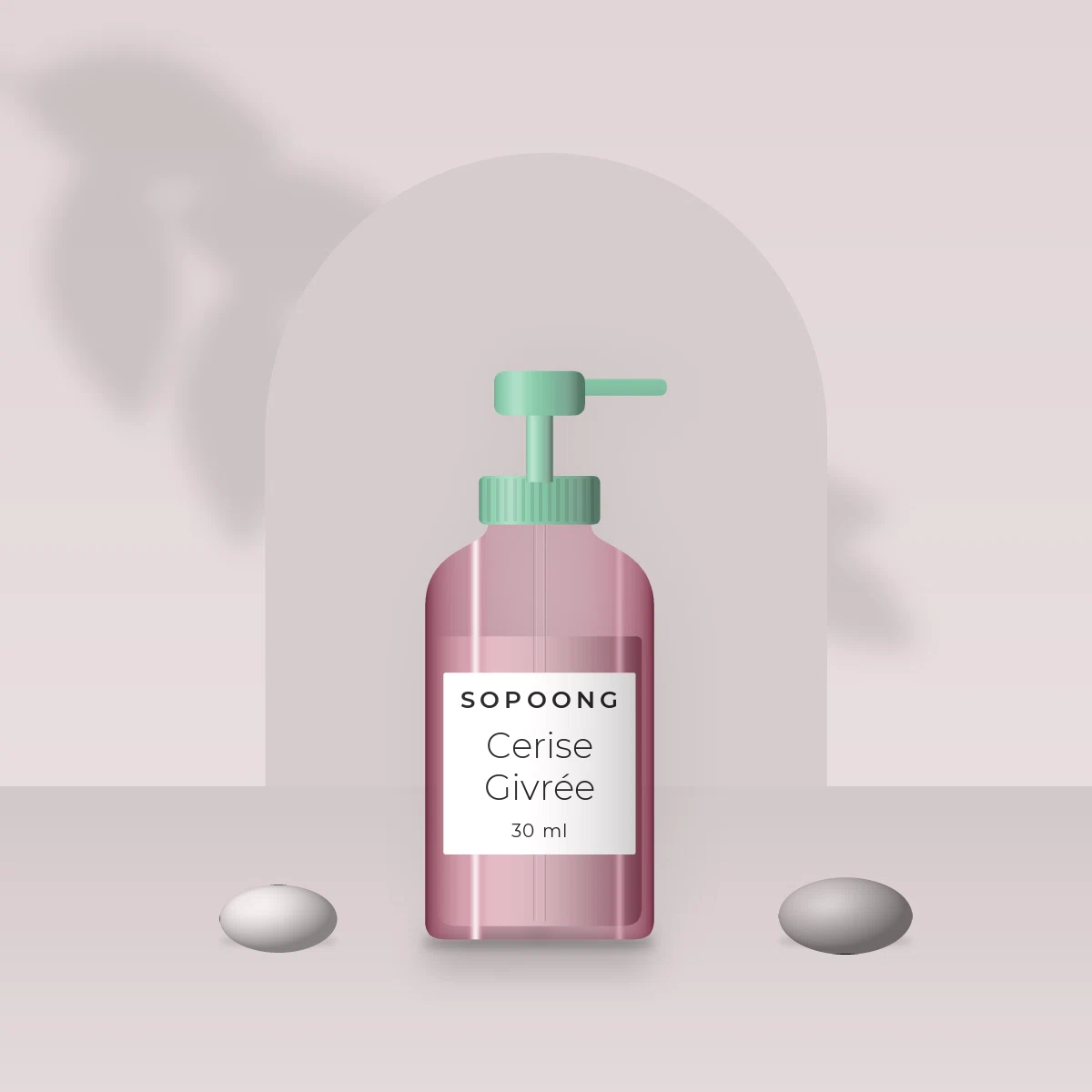 Soin anti-âge Cerise Givrée au complexe peptidique – Sopoong, photo d'ambiance