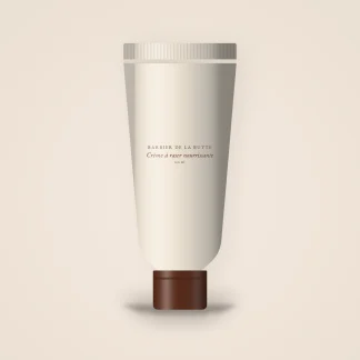 Crème à raser nourrissante à l'huile de camélia – Barbier de la Butte, tube 100 ml