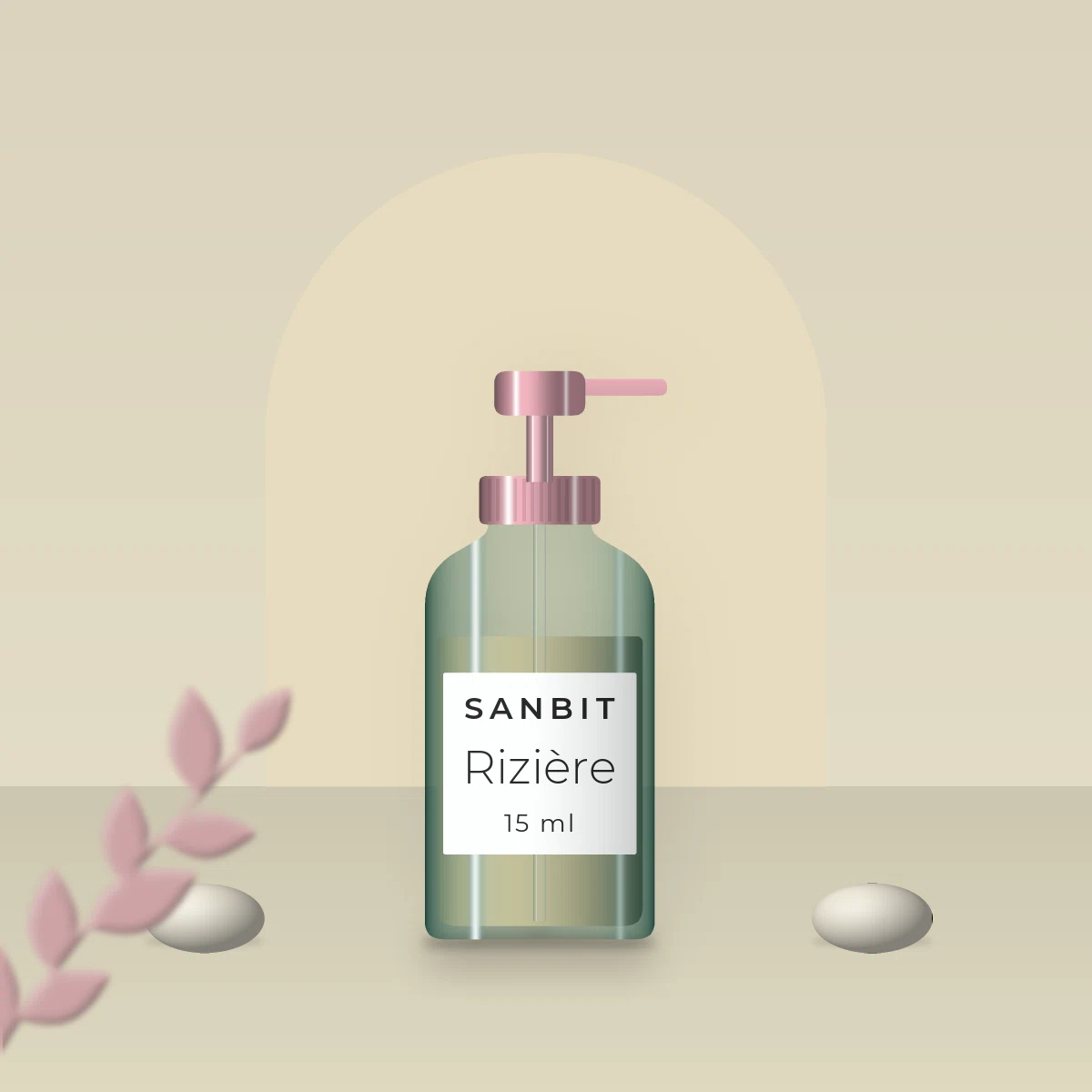 Sérum matifiant Rizière – Sanbit, photo d'ambiance