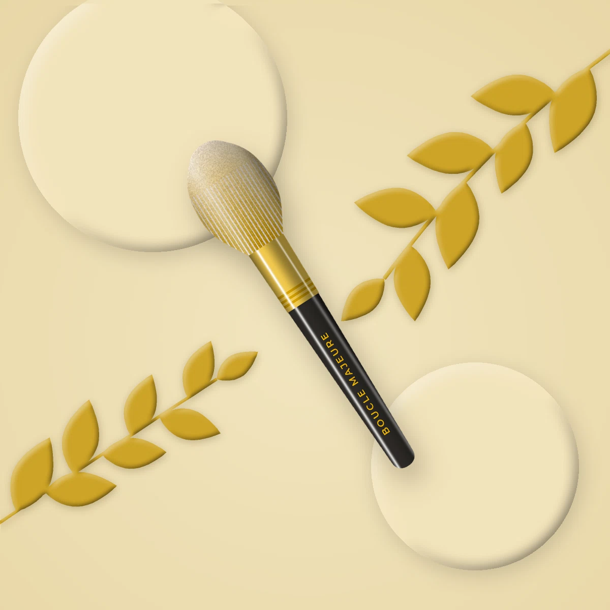 Brosse Onde Douce en bois de chêne – Boucle Majeure, photo d'ambiance