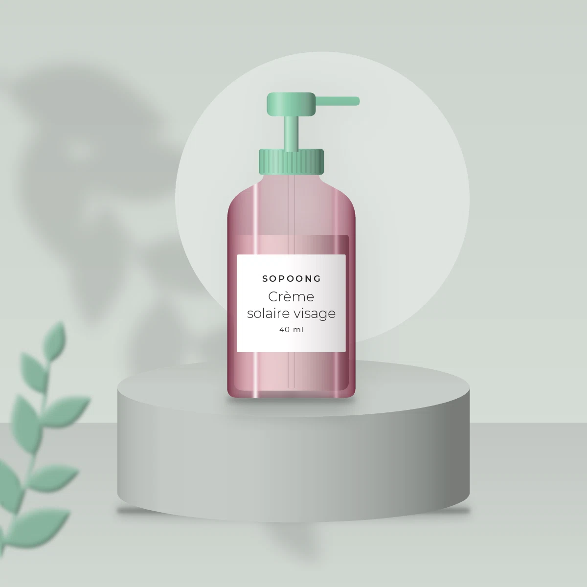 Crème solaire visage anti-âge à l'extrait d'edelweiss SPF 50+ – Sopoong, photo d'ambiance