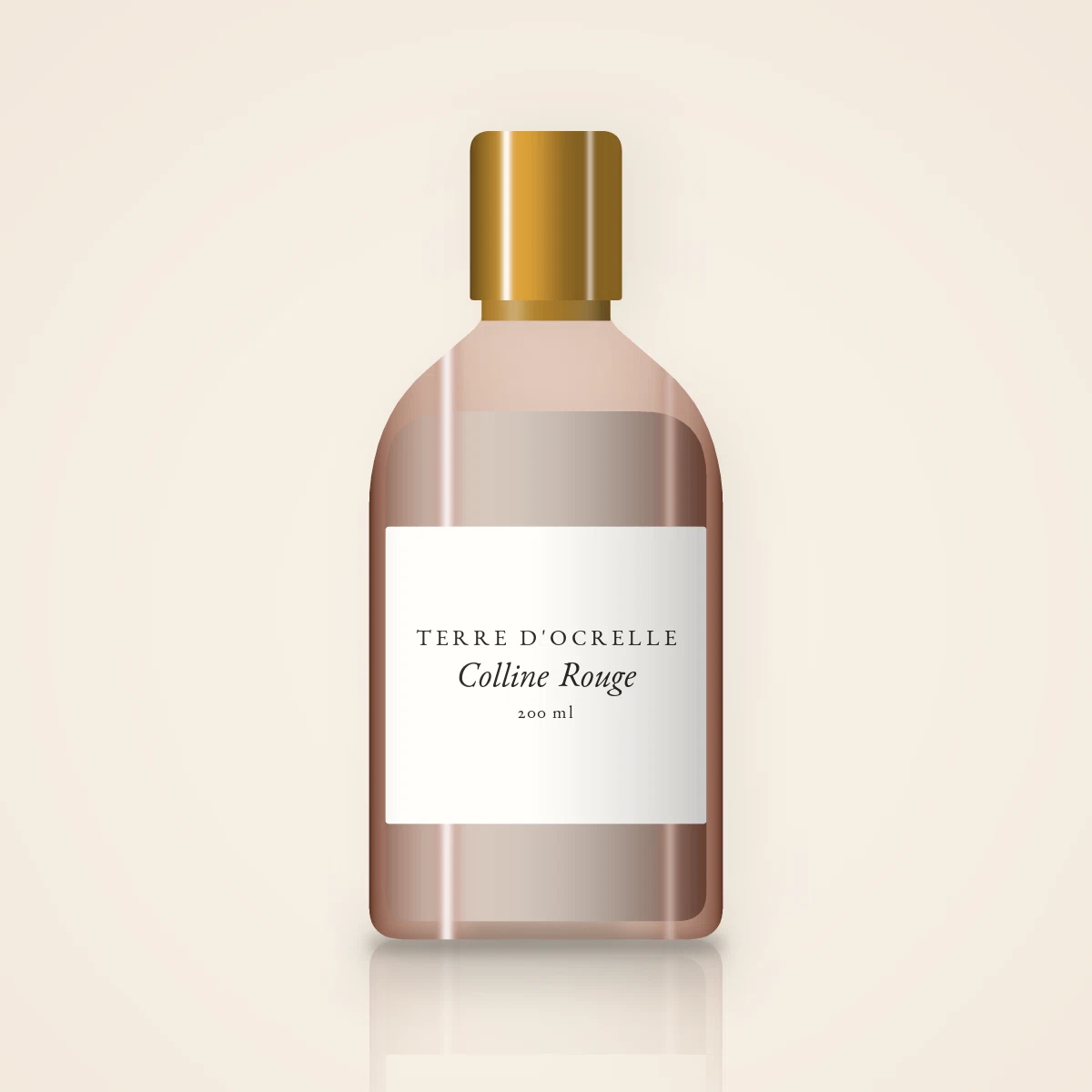 Nettoyant visage douceur Colline Rouge – Terre d'Ocrelle, flacon 200 ml