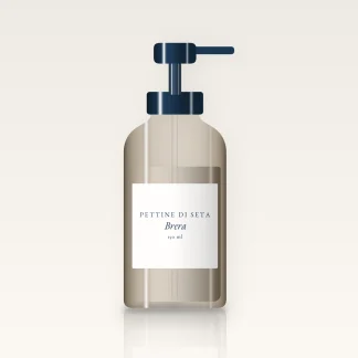 Soin sans rinçage Brera au squalane végétal – Pettine di Seta, flacon-pompe 150 ml