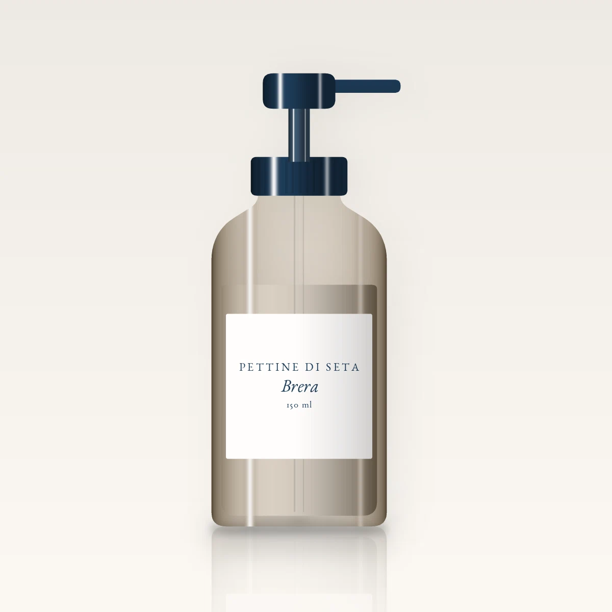 Soin sans rinçage Brera au squalane végétal – Pettine di Seta, flacon-pompe 150 ml