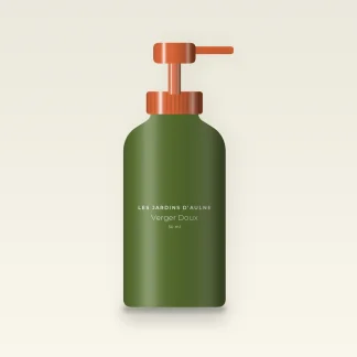Crème hydratante Verger Doux à l'acide hyaluronique – Les Jardins d'Aulne, flacon-pompe 50 ml