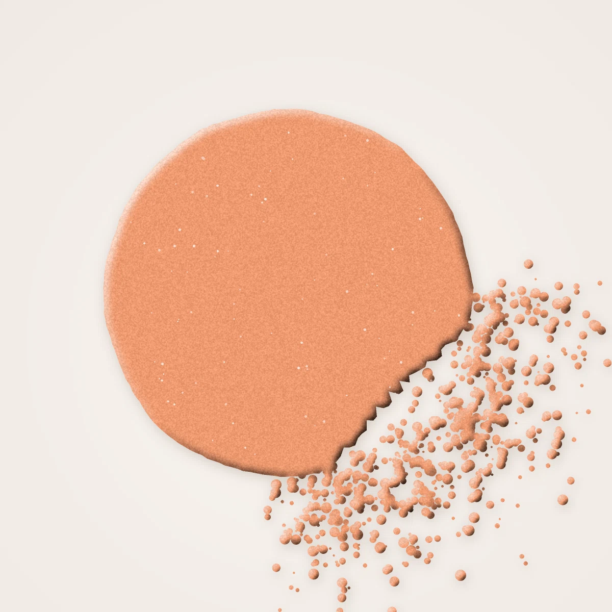 Blush Essentiels au beurre de karité – Maison Nuance, aperçu de la teinte 04 Abricot