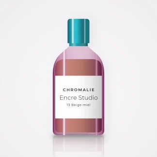 Fond de teint résistant à l'eau Encre Studio – Chromalie, flacon 35 ml, teinte 13 Beige miel