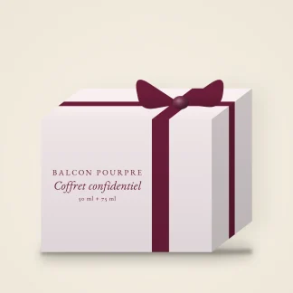 Coffret parfum confidentiel au néroli – Balcon Pourpre, 50 ml + 75 ml