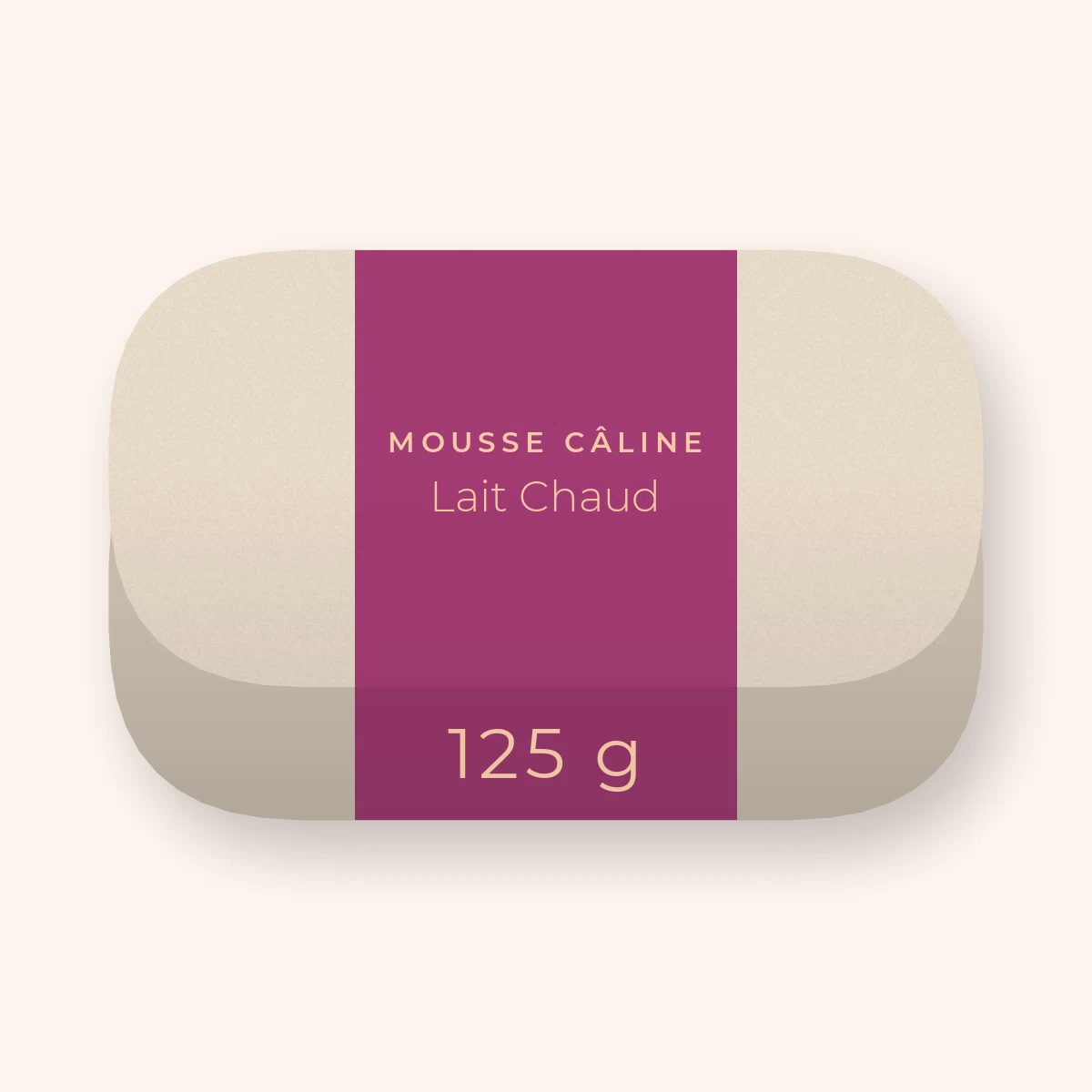 Savon Lait Chaud aux noyaux d'olive – Mousse Câline, pain 125 g