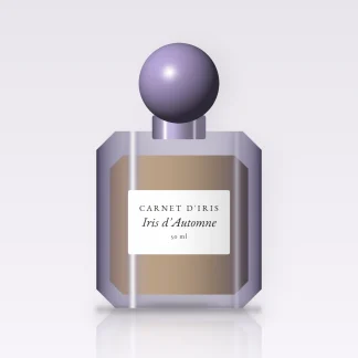 Parfum Iris d'Automne contemporain – Carnet d'Iris, flacon 50 ml