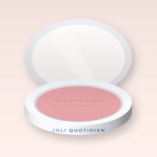 Blush intense Cinq Minutes – Joli Quotidien, boîtier 4 g, teinte 01 Rose poudré