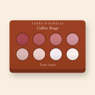 Palette yeux résistante à l'eau Colline Rouge – Terre d'Ocrelle, 9 × 1 g, teinte Tons rosés