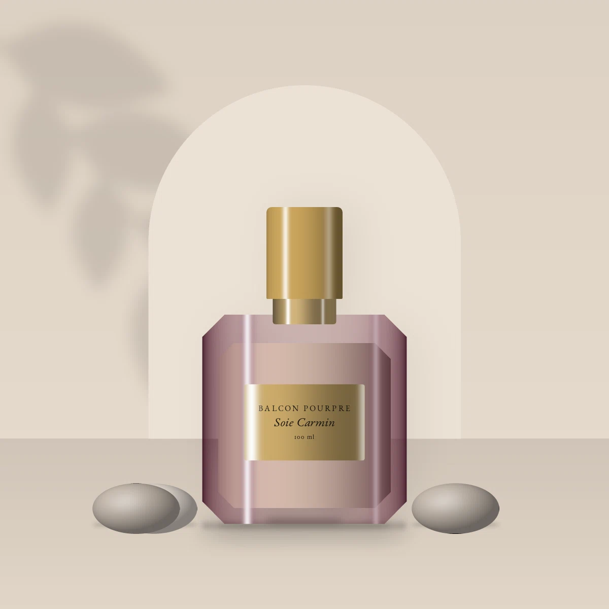 Parfum Soie Carmin raffiné à la mandarine – Balcon Pourpre, photo d'ambiance