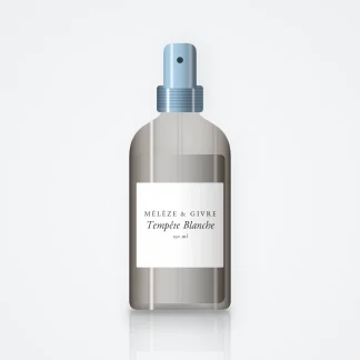 Soin sans rinçage boucles Tempête Blanche – Mélèze & Givre, flacon spray 150 ml