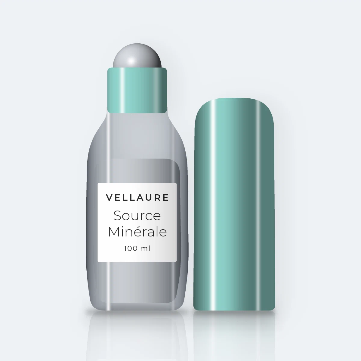 Déodorant Source Minérale au concombre – Vellaure, flacon roll-on 100 ml