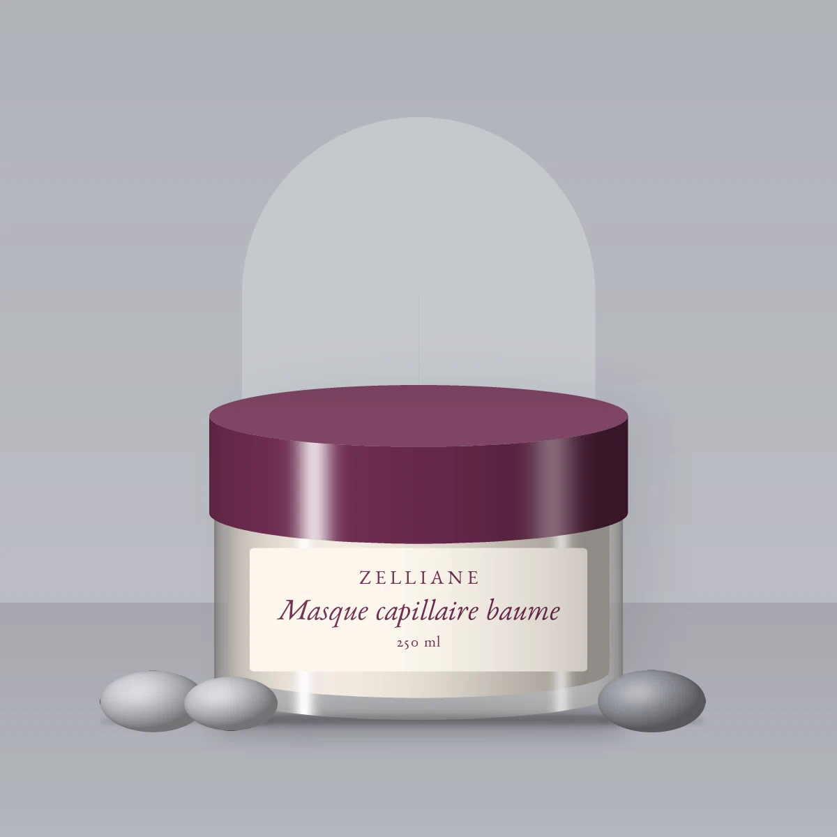 Masque capillaire baume à l'extrait de bambou – Zelliane, photo d'ambiance