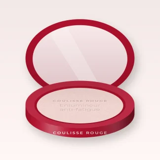 Enlumineur anti-fatigue à la fleur de cerisier – Coulisse Rouge, boîtier 4,5 g, teinte Nacre rosée