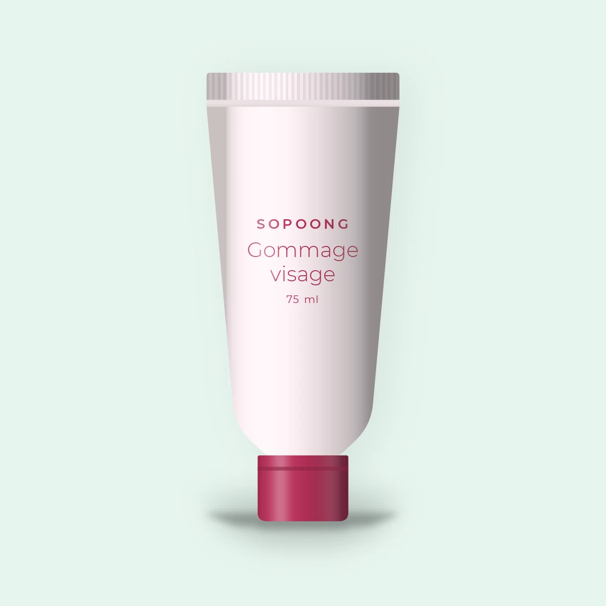 Gommage visage anti-imperfections à l'acide lactique – Sopoong, tube 75 ml