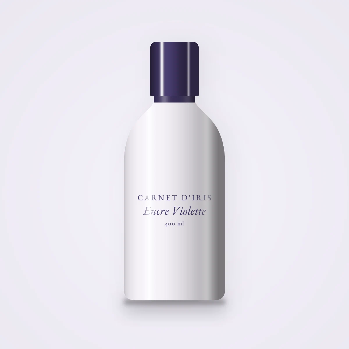 Lait corps Encre Violette à l'aloe vera – Carnet d'Iris, flacon 400 ml