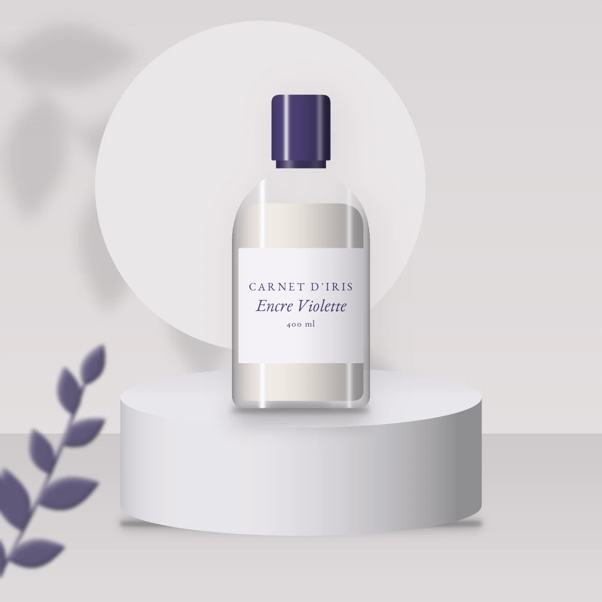 Lait corps Encre Violette à l'aloe vera – Carnet d'Iris, photo d'ambiance