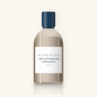 Après-shampooing sublimateur au beurre de mangue Riccio Morbido 400 ml – Pettine di Seta, flacon 400 ml