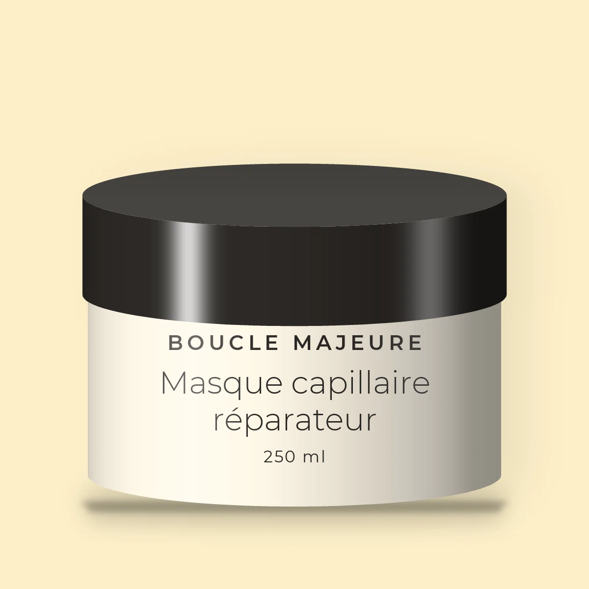 Masque capillaire réparateur aux extraits d'algues – Boucle Majeure, pot 250 ml