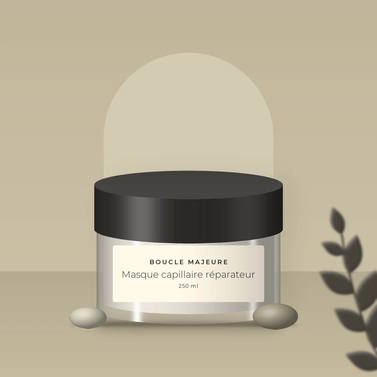 Masque capillaire réparateur aux extraits d'algues – Boucle Majeure, photo d'ambiance