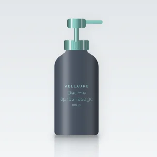 Baume après-rasage désaltérant au squalane végétal – Vellaure, flacon-pompe 100 ml