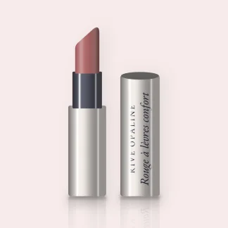 Rouge à lèvres confort au beurre de mangue – Rive Opaline, étui 3,5 g, teinte 03 Bois de rose