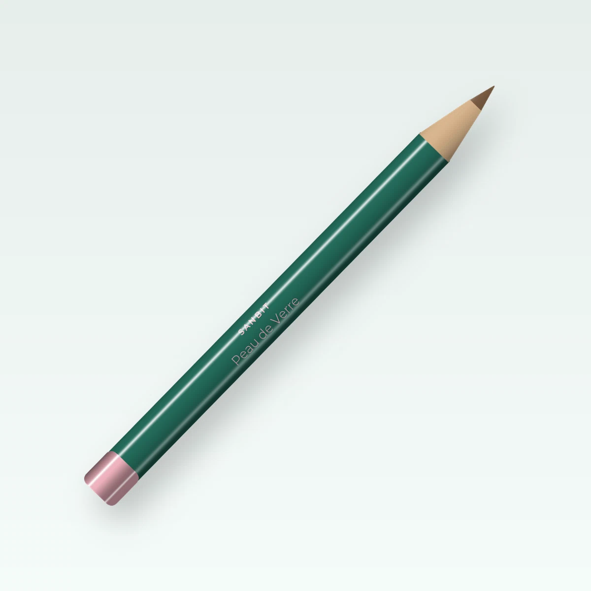 Crayon à sourcils Peau de Verre à l'huile d'avocat – Sanbit, 0,1 g, teinte 05 Châtain clair