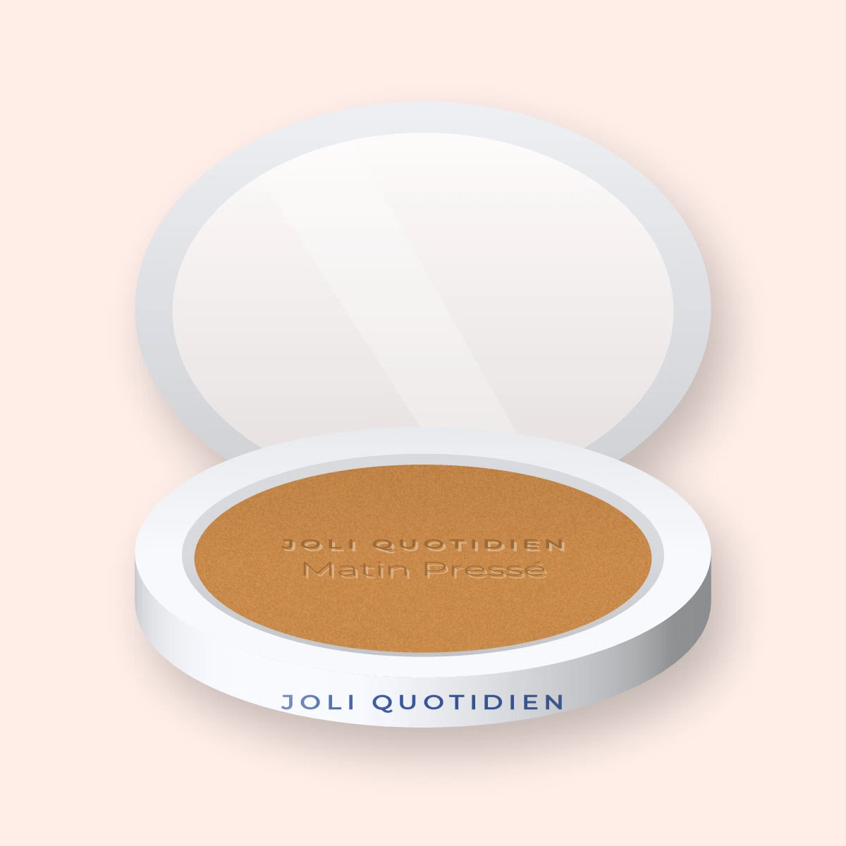 Enlumineur Matin Pressé effet seconde peau – Joli Quotidien, boîtier 7 g, teinte Ambre