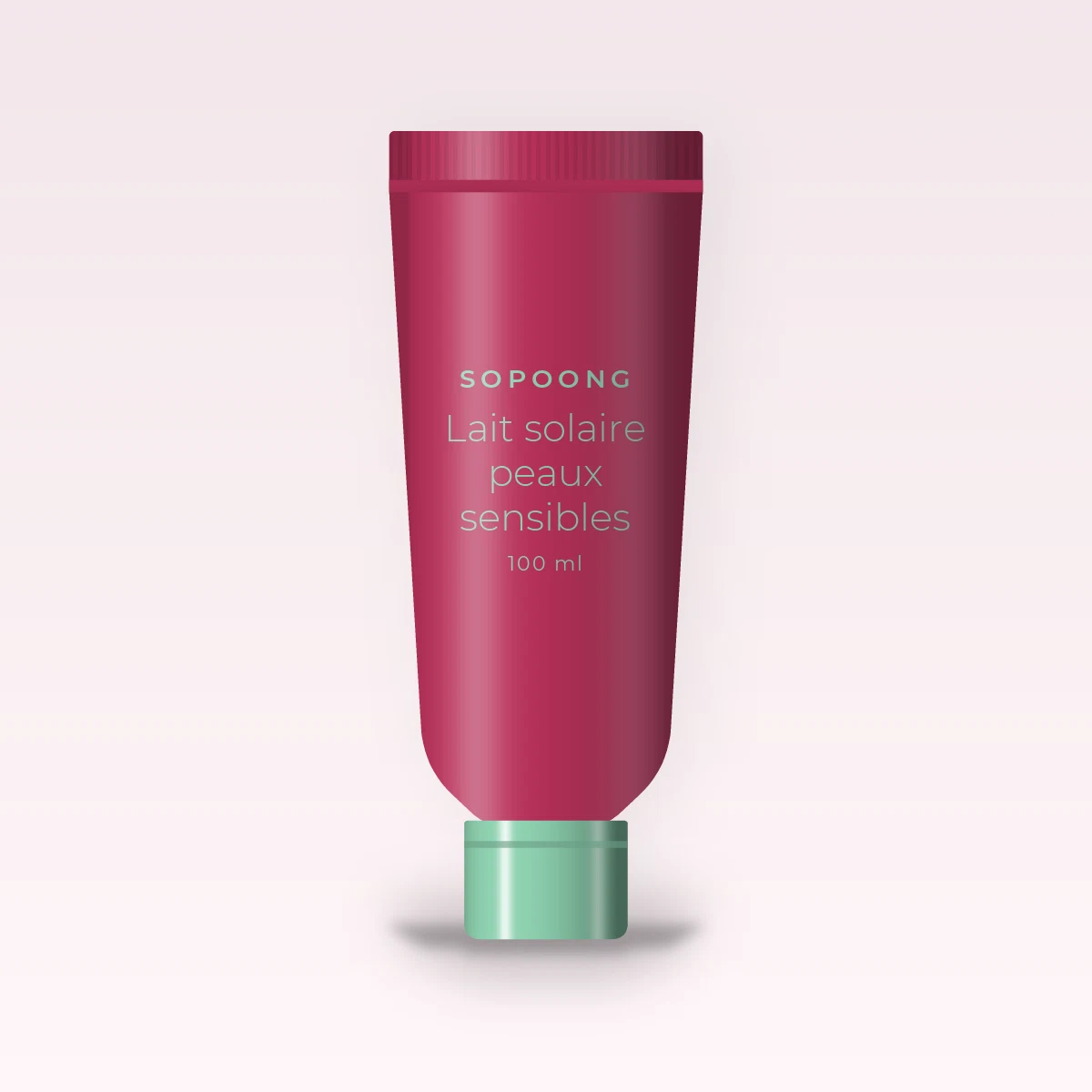 Lait solaire peaux sensibles à la carotte SPF 50 – Sopoong, tube 100 ml