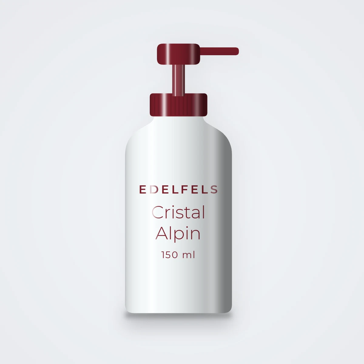 Nettoyant visage fraîcheur Cristal Alpin – Edelfels, flacon-pompe 150 ml