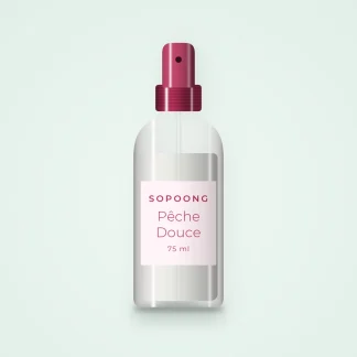 Déodorant Pêche Douce à l'aloe vera – Sopoong, flacon spray 75 ml