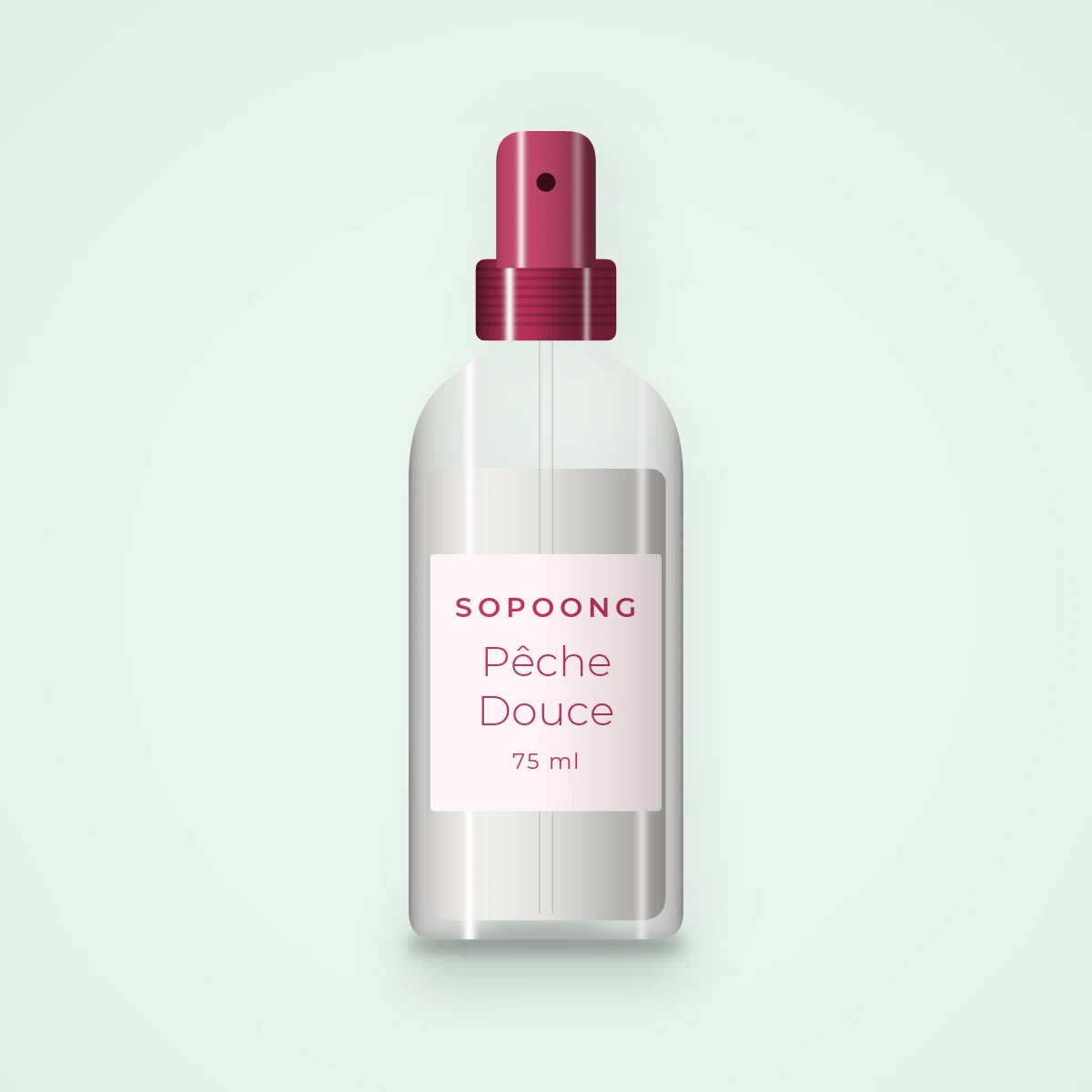 Déodorant Pêche Douce à l'aloe vera – Sopoong, flacon spray 75 ml