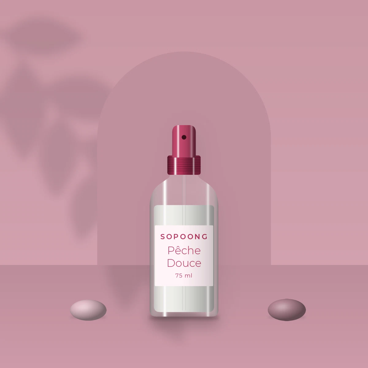 Déodorant Pêche Douce à l'aloe vera – Sopoong, photo d'ambiance