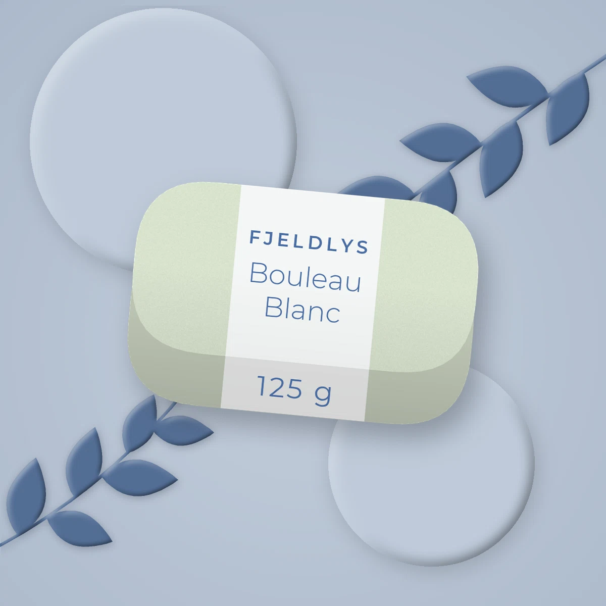 Savon Bouleau Blanc délicatement parfumé – Fjeldlys, photo d'ambiance