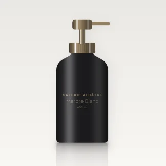 Marbre Blanc nettoyant visage sans savon – Galerie Albâtre, flacon-pompe 400 ml
