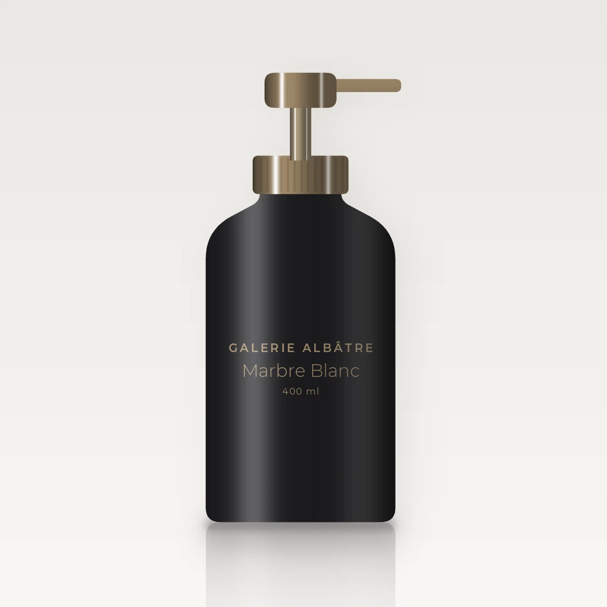 Marbre Blanc nettoyant visage sans savon – Galerie Albâtre, flacon-pompe 400 ml