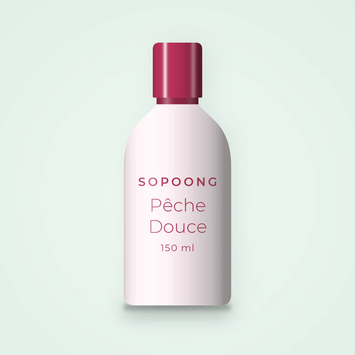 Lait solaire Pêche Douce sensoriel SPF 30 – Sopoong, flacon 150 ml