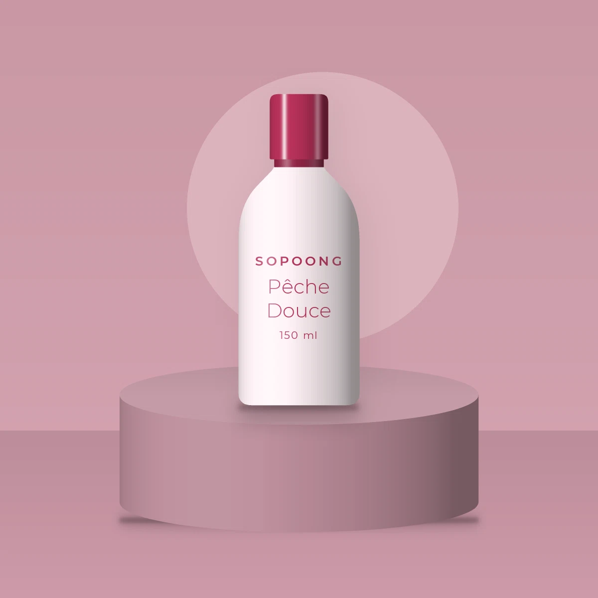 Lait solaire Pêche Douce sensoriel SPF 30 – Sopoong, photo d'ambiance