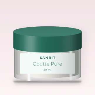 Crème hydratante longue durée Goutte Pure – Sanbit, pot 50 ml