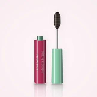 Mascara Melon Frais au beurre de karité – Sopoong, flacon et brosse 8 ml, teinte Brun noir