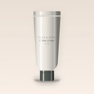 Crème à raser confort intense à l'aloe vera – Selle & Silex, tube 100 ml