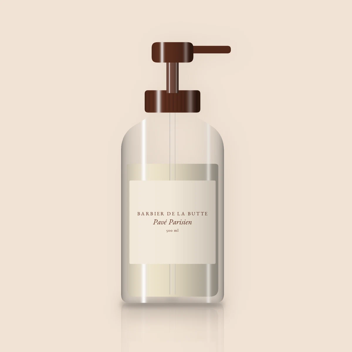 Shampooing désaltérant Pavé Parisien – Barbier de la Butte, flacon-pompe 500 ml
