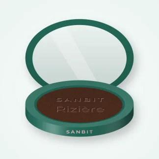 Terre de soleil Rizière au monoï – Sanbit, boîtier 15 g, teinte 13 Ébène doré